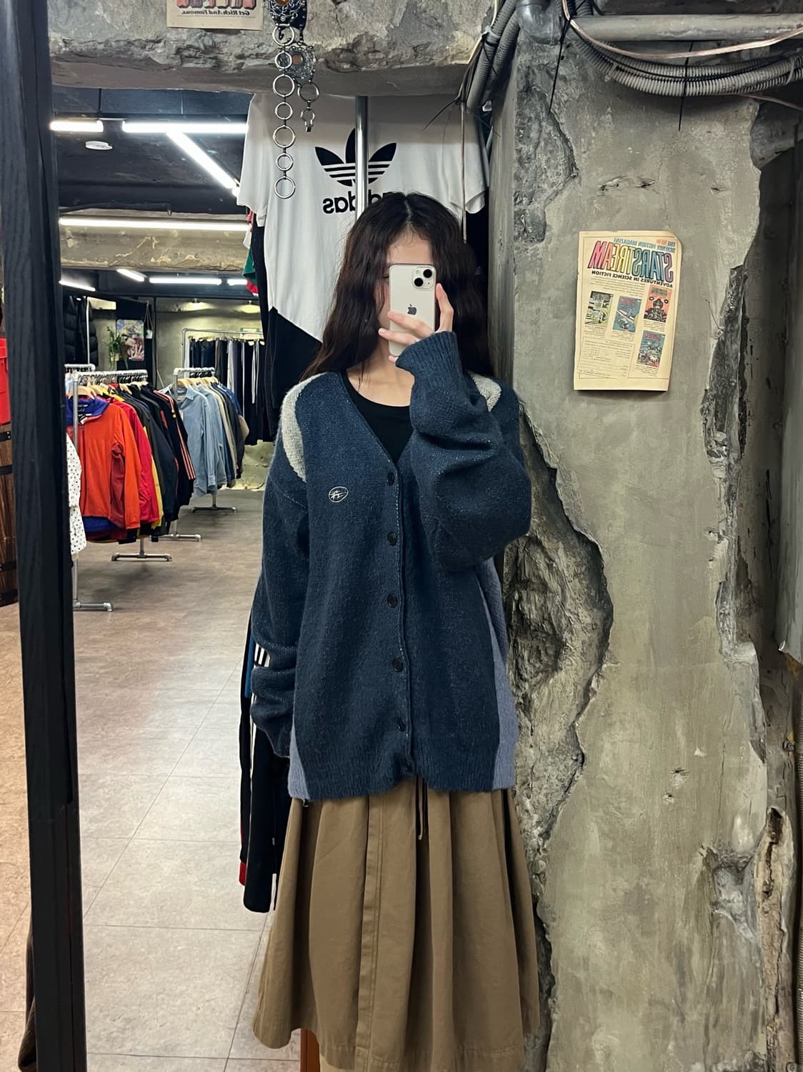 나이스 고스트 클럽 가디건 블루 L #csz2213 상품이미지2