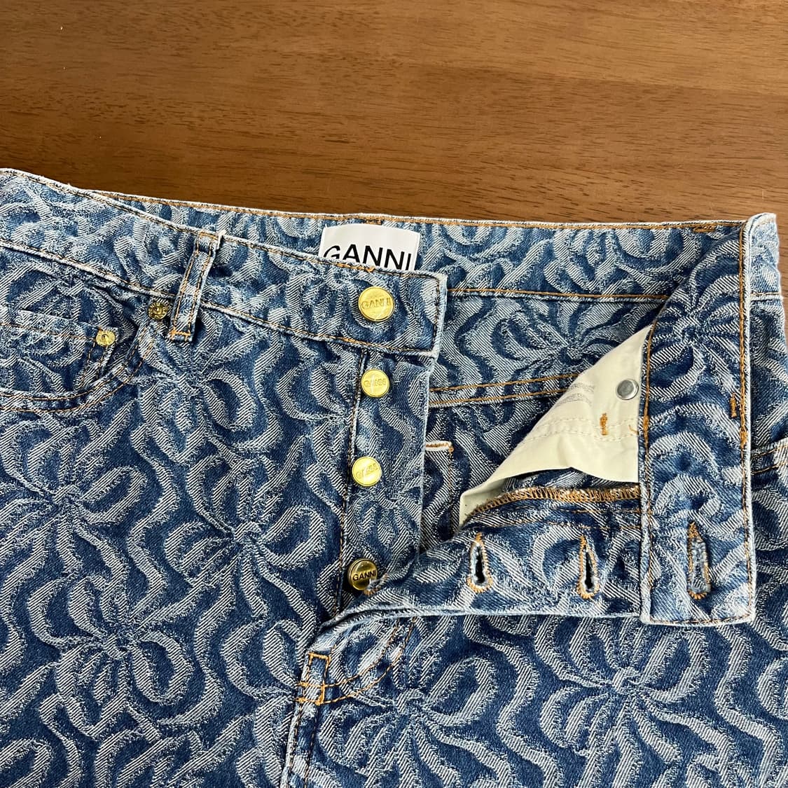 가니 와이드 데님 팬츠 26 상품이미지6