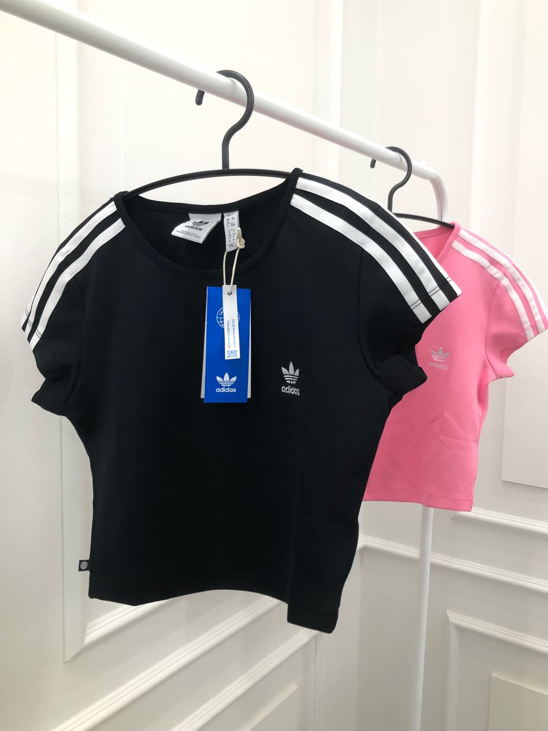 새상품 아디다스 3s 크롭티 크롭반팔 블랙 상품이미지5