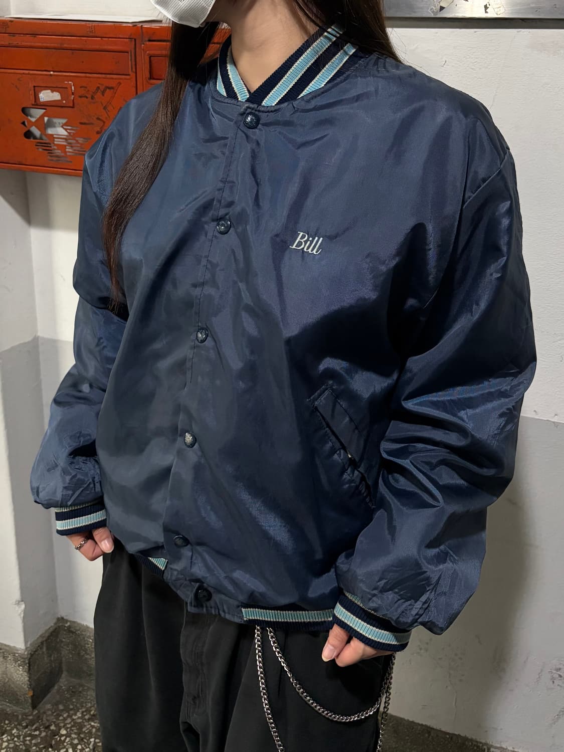 90s 올드스쿨 달마시안 네이비 스타디움 jk 상품이미지3