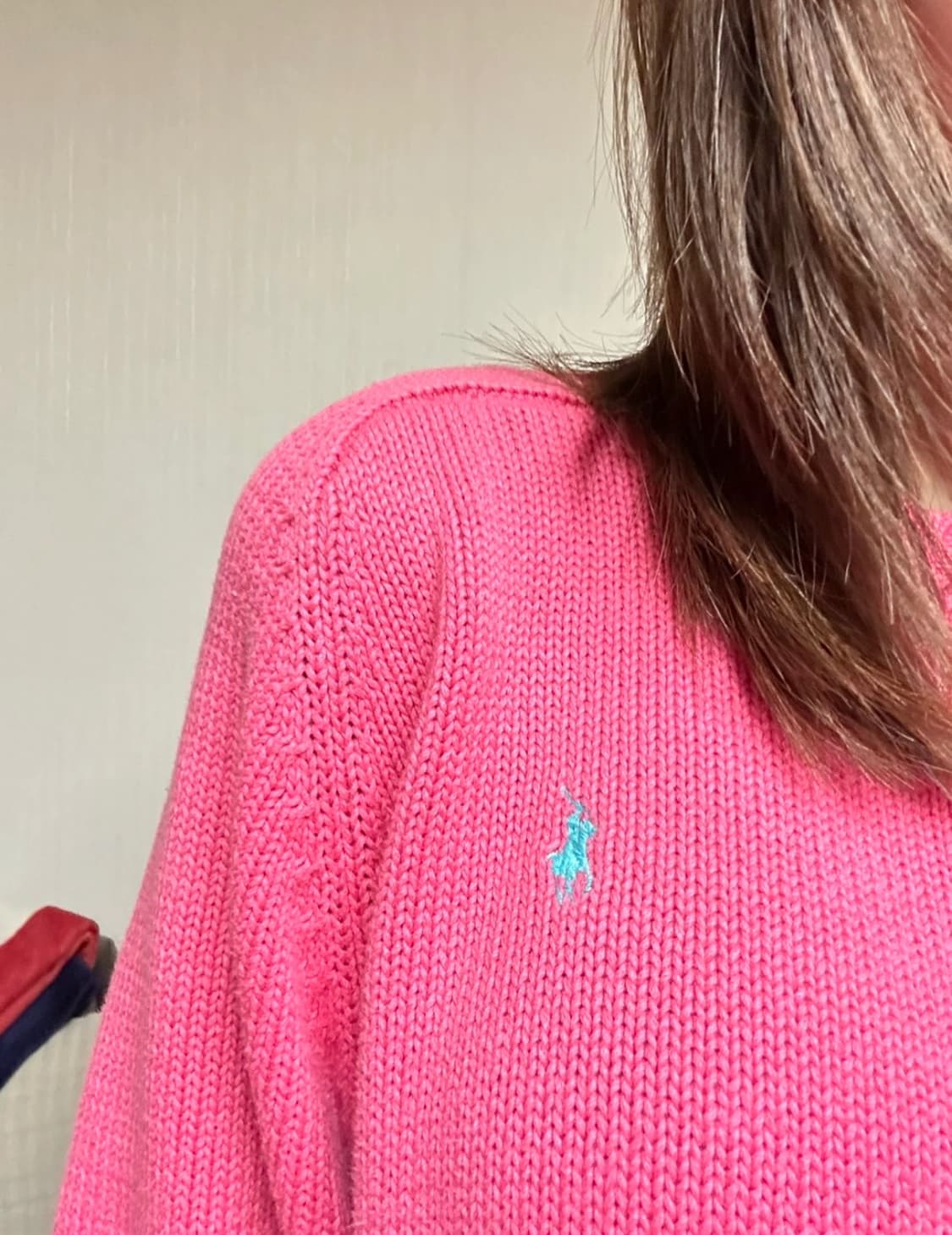 POLO Ralph Lauren 스카이포니 핑크 니트 M 상품이미지1