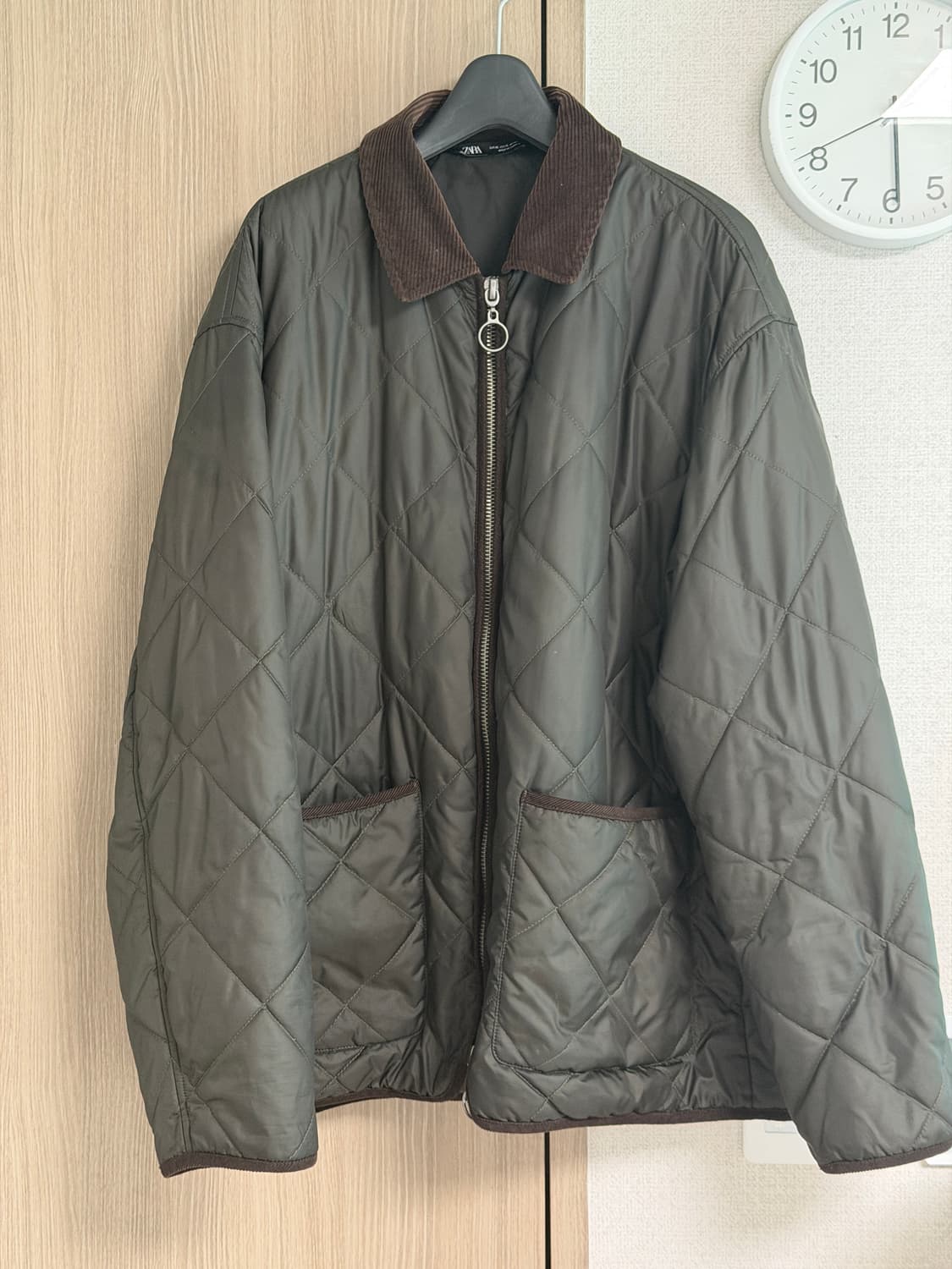 자라 퀼팅 자켓 올리브 XL 상품이미지2