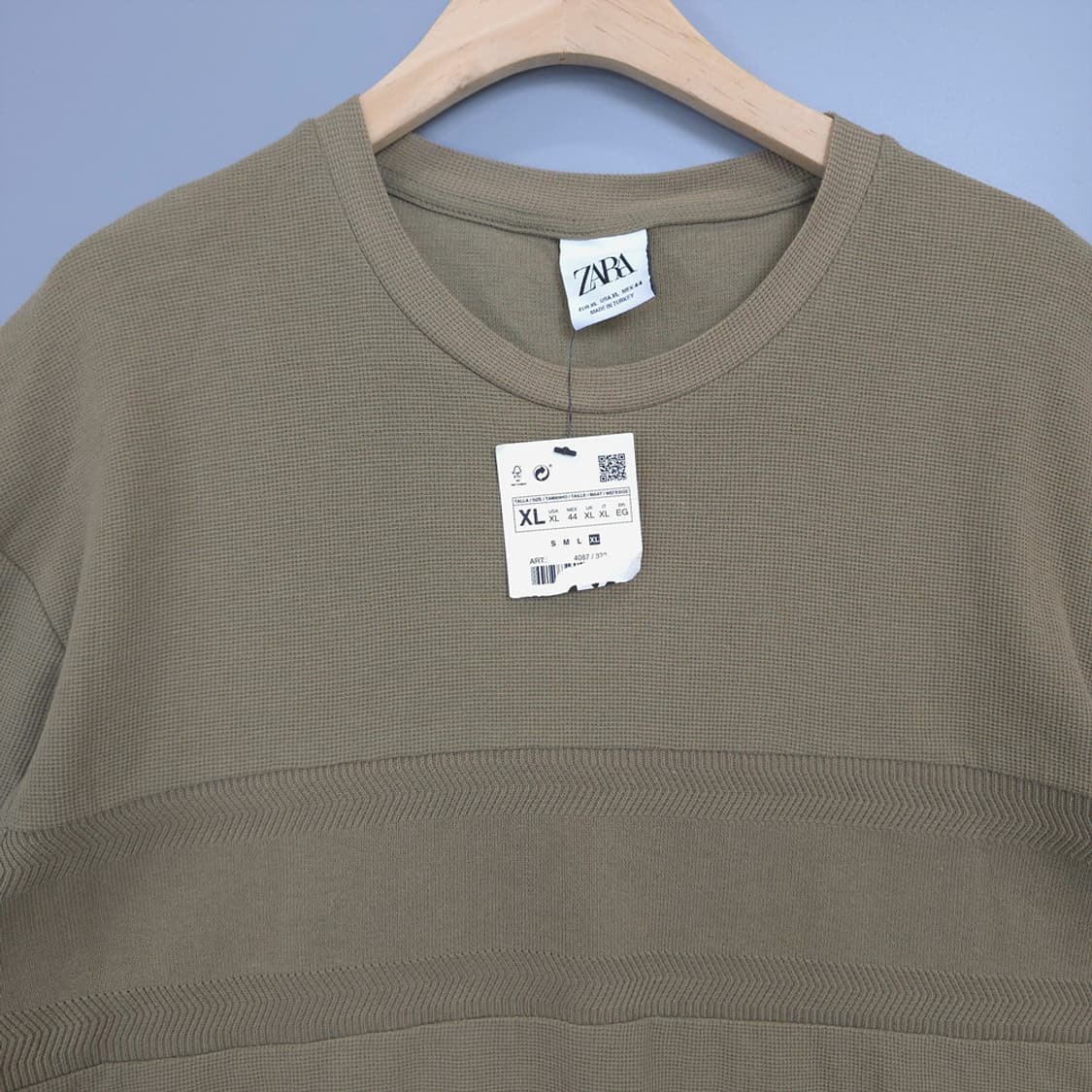미사용새제품) 남성 자라 ZARA 반팔 티셔츠 XL 상품이미지2
