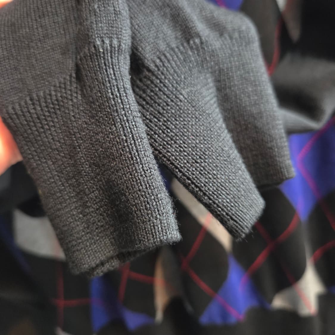 FRED PERRY 프레드페리 아가일 V넥 메리노울 니트 상품이미지4