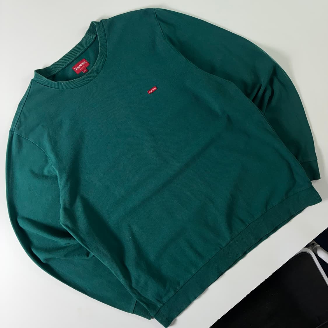 Supreme  슈프림 코튼 스몰박스 그린 맨투맨  상품이미지2