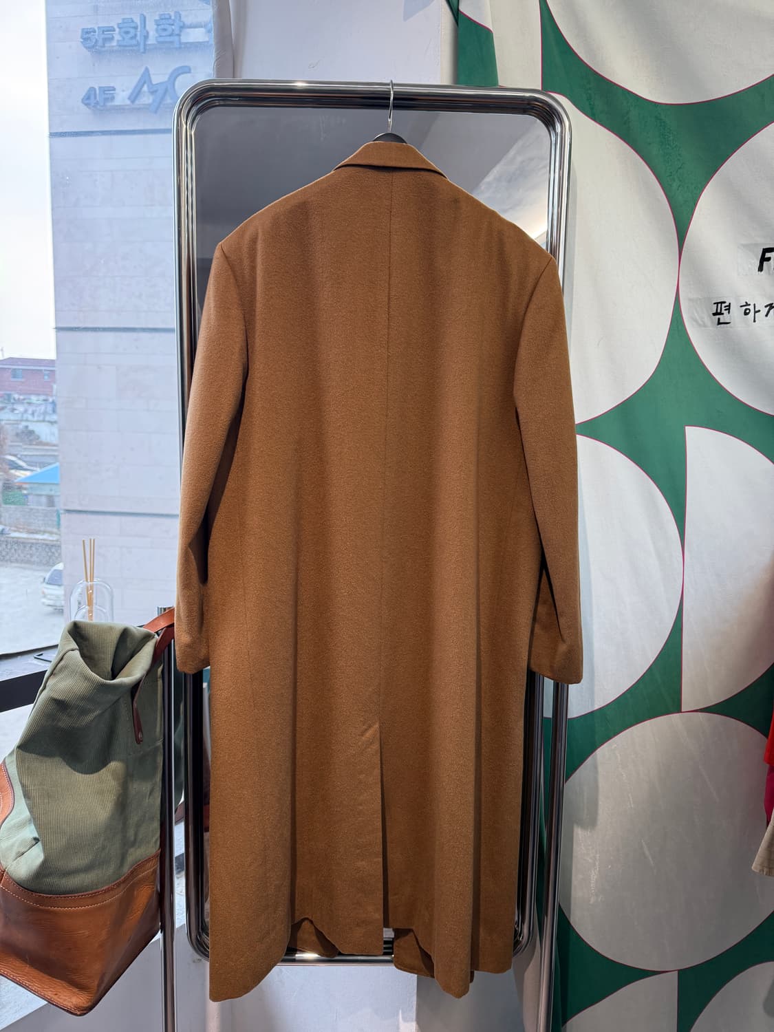 Crombie 카멜 싱글 3 버튼 롱코트 상품이미지6