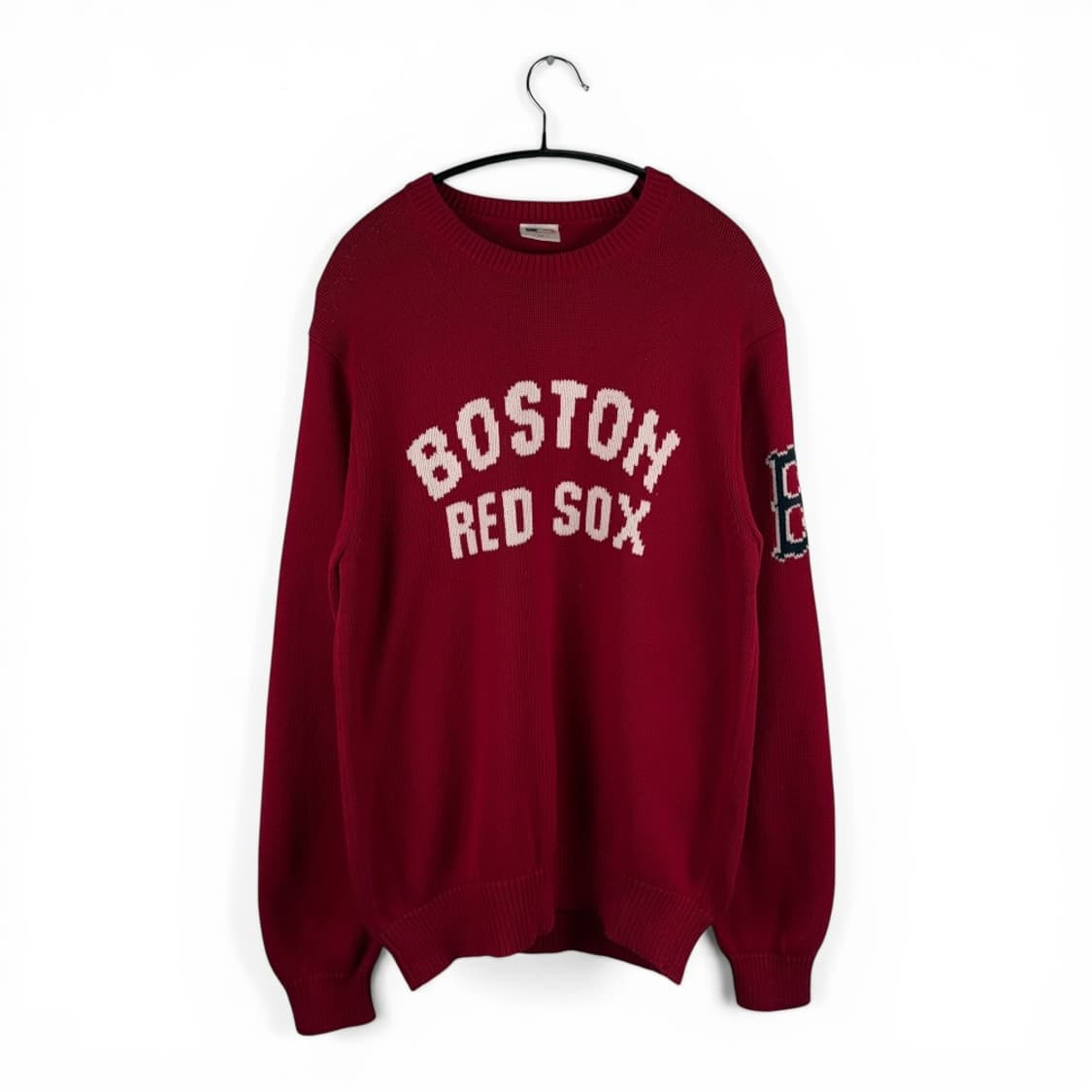 M) 유니클로 X MLB 보스턴레드삭스 라운드 니트 레드 상품이미지1