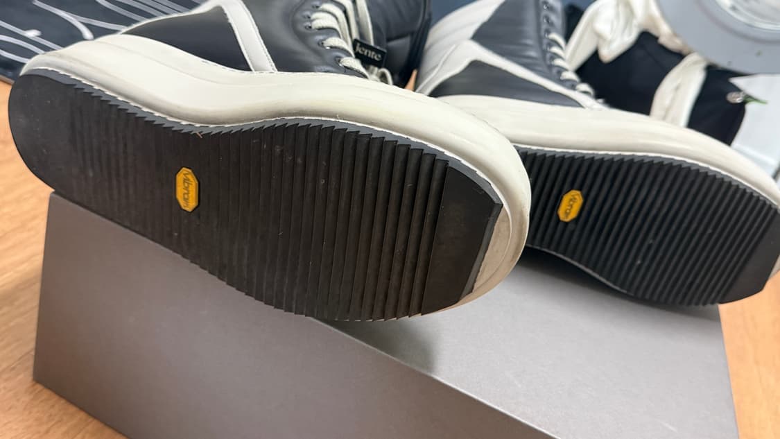 [42, 1회착] 릭오웬스 메가지오바스켓 런웨이 젠테발 밑창보강 블랙펄 상품이미지8