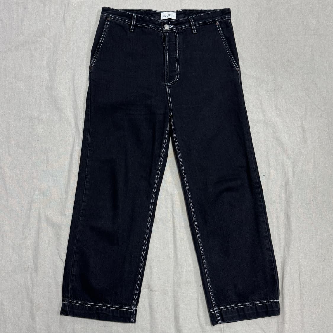 앤더슨벨 스티치 흑청 데님팬츠 M 상품이미지1