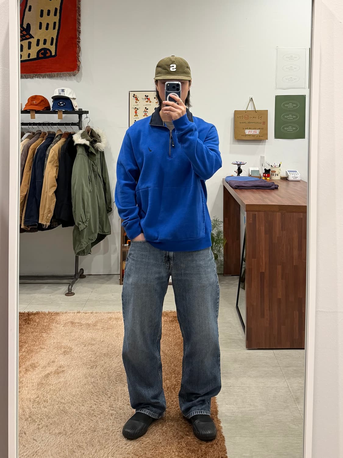 Nuatica 노티카 하프넥 집업 플리스 스웻 상품이미지2