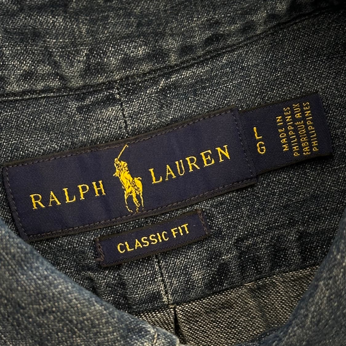 L 폴로랄프로렌 클래식핏 샴브레이 셔츠 상품이미지4