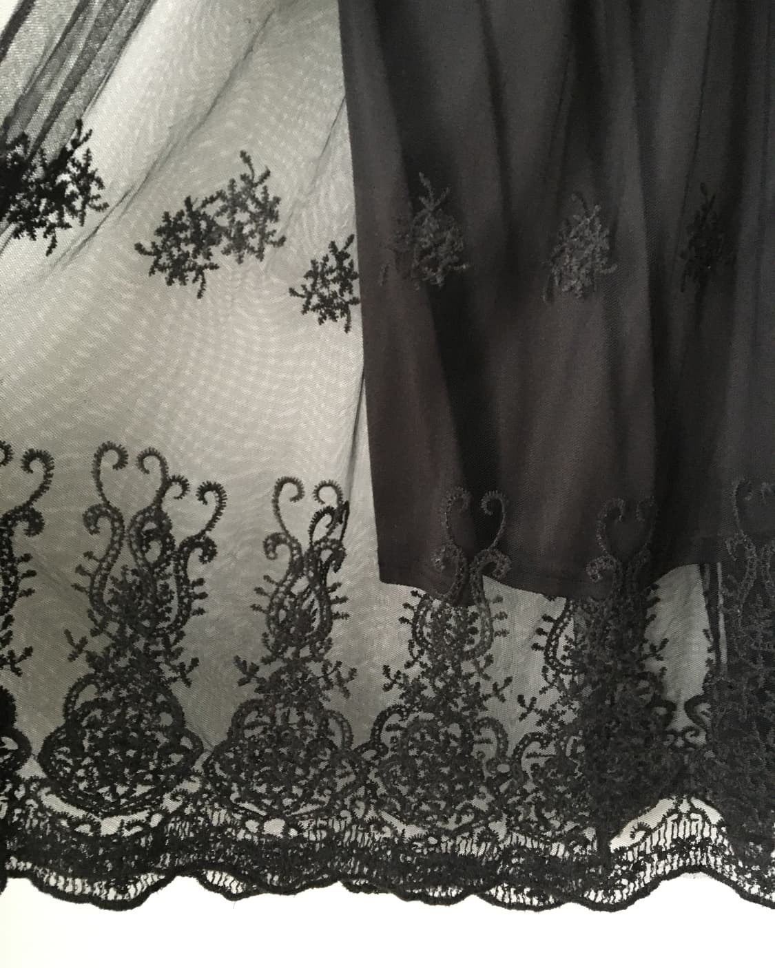 Ornament embroidery point sha long skirt 상품이미지4