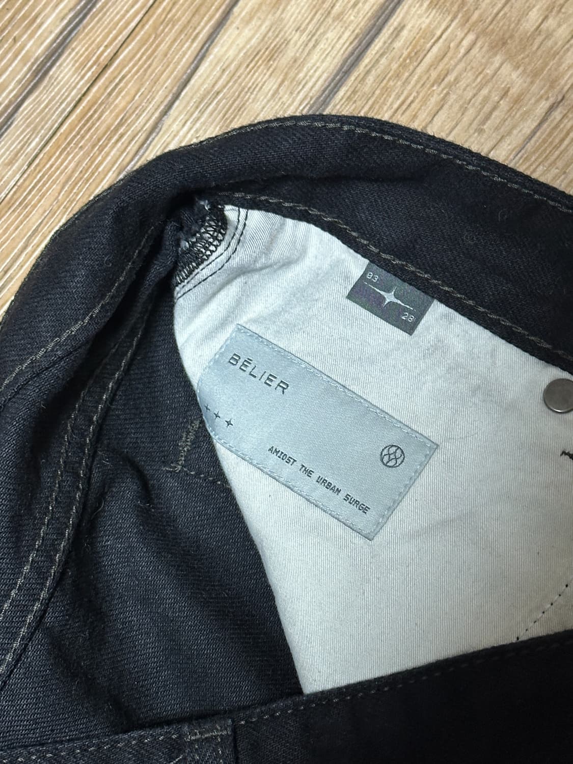 벨리에 트루 플레어 데님 팬츠 워시드 블랙 03 사이즈 판매 상품이미지7