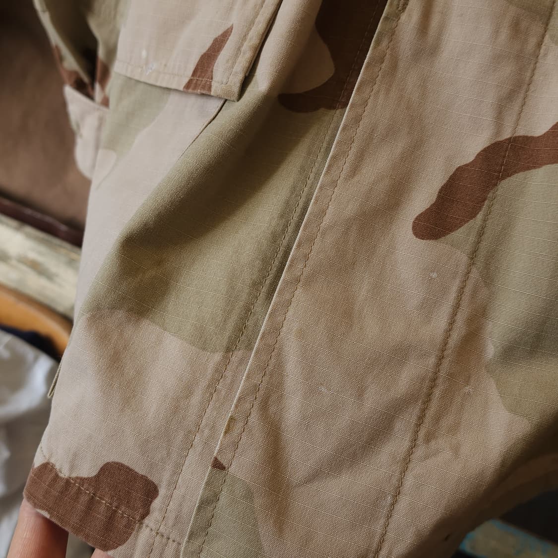 90s 미군 오리지널 사막 삼색 bdu 셔츠자켓 xl 레귤러 상품이미지10