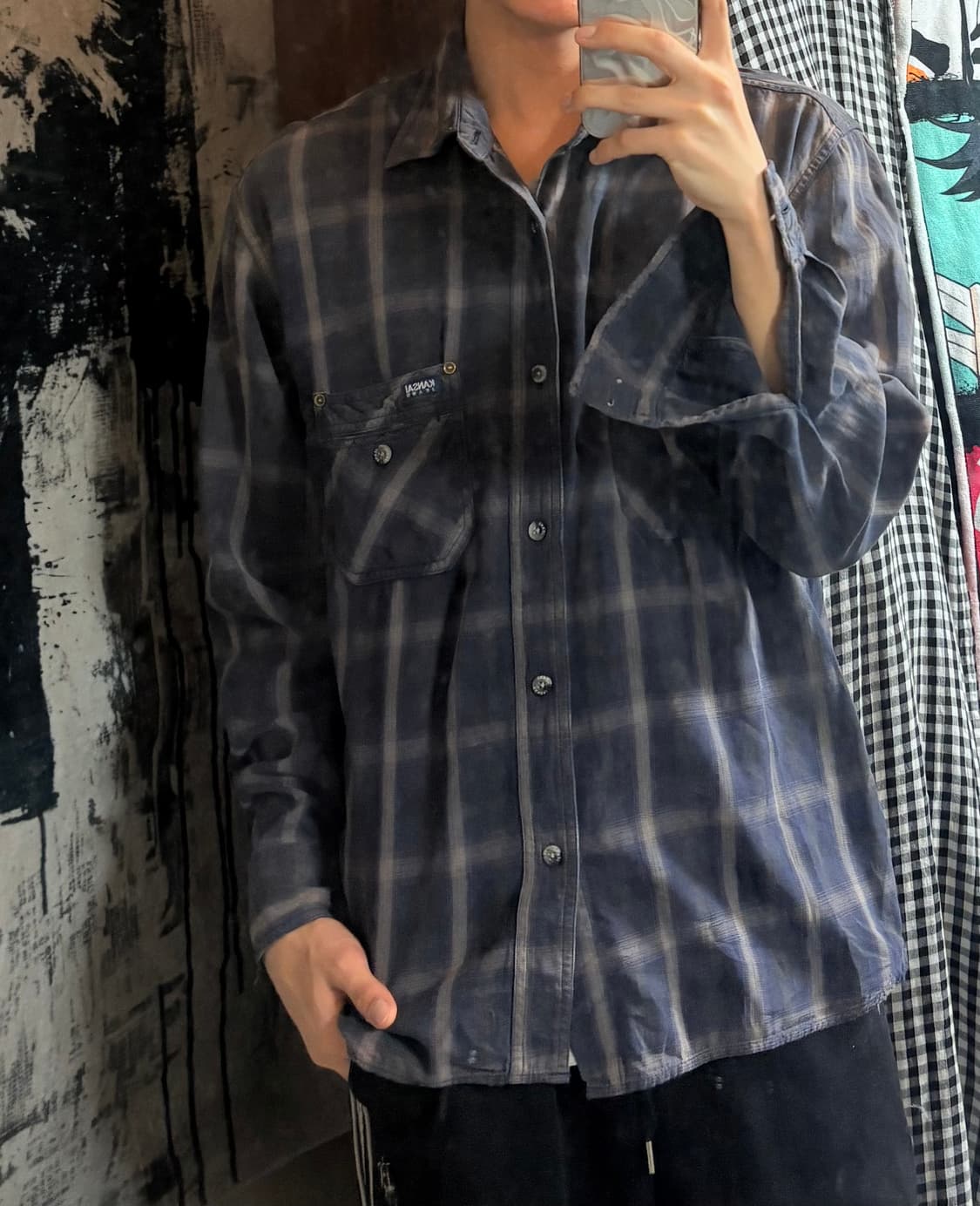 90’s kansai yamamoto jeans shirt  상품이미지1