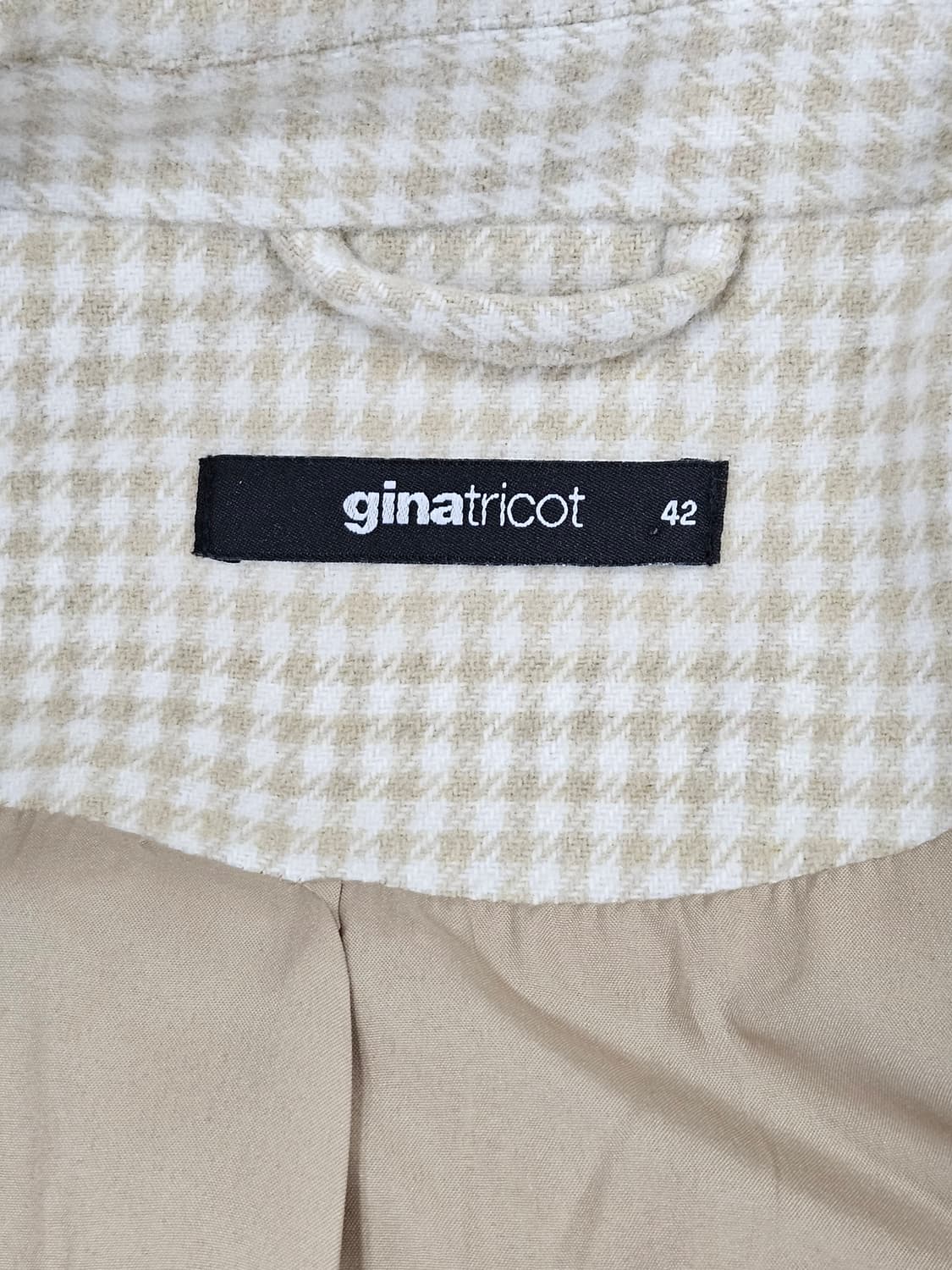 유럽브랜드 Gina tricot 체크 벨트 자켓 상품이미지2