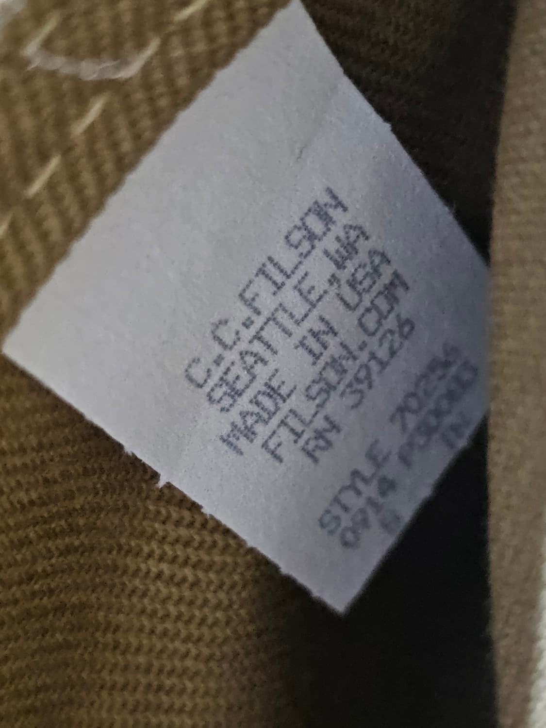 필슨 FILSON 탄 새제품 상품이미지7