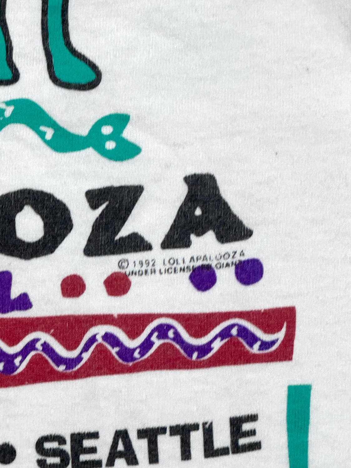 1992 Lollapalooza shirt 상품이미지6
