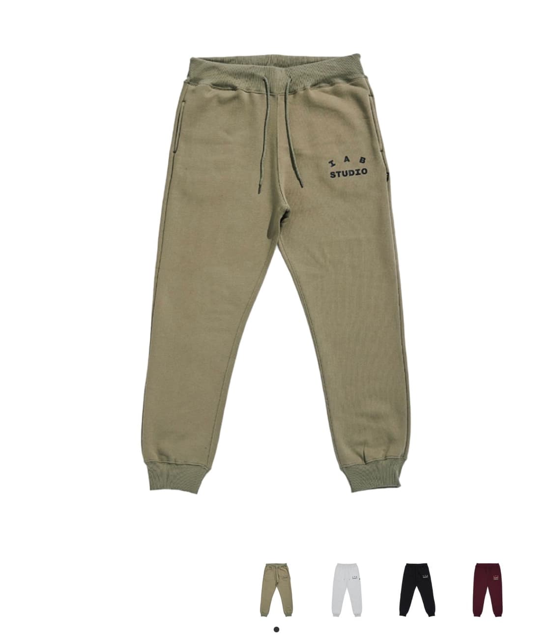 아이앱 스튜디오 스웨트팬츠 올리브 그린 - 19FW 상품이미지1