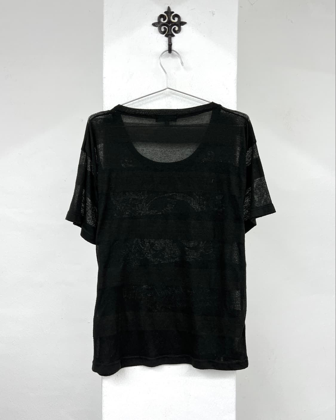 Skull printing see-through short 상품이미지3