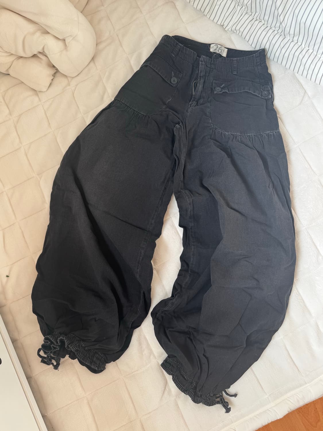 Free people vintage 재질 팬츠  착샷있음 상품이미지1