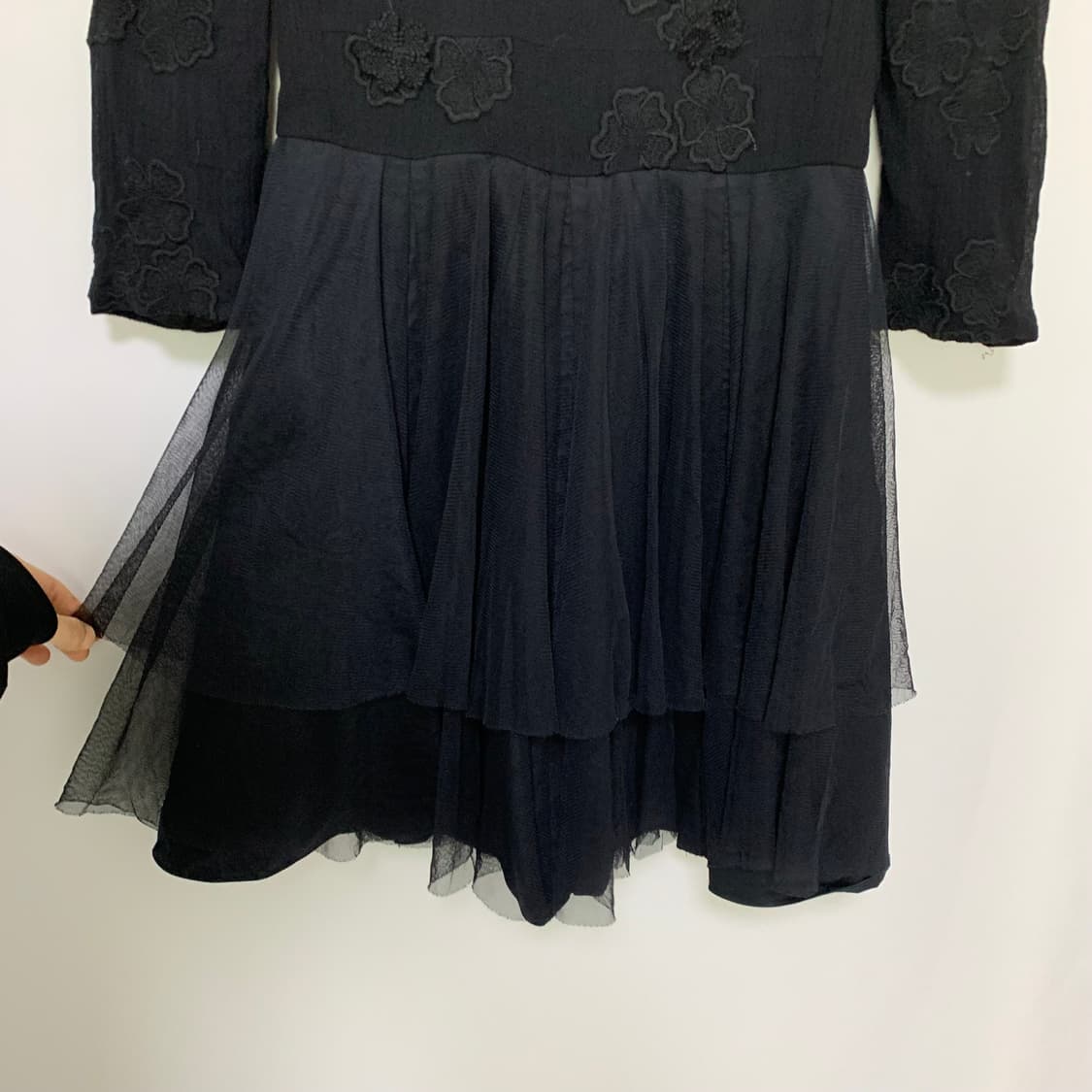 질스튜어트 빈티지 7부 플라워자수 캉캉샤스커트 원피스 모리걸고스지뢰계 상품이미지4