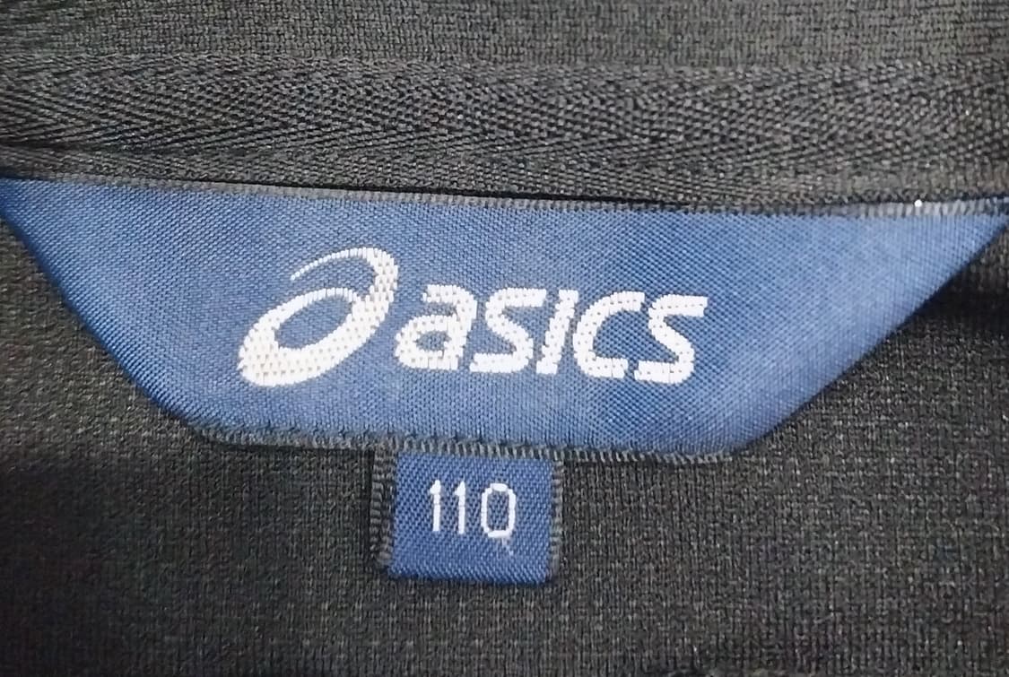 아식스 블랙 하운드투스 패턴 트랙 자켓 110 상품이미지3