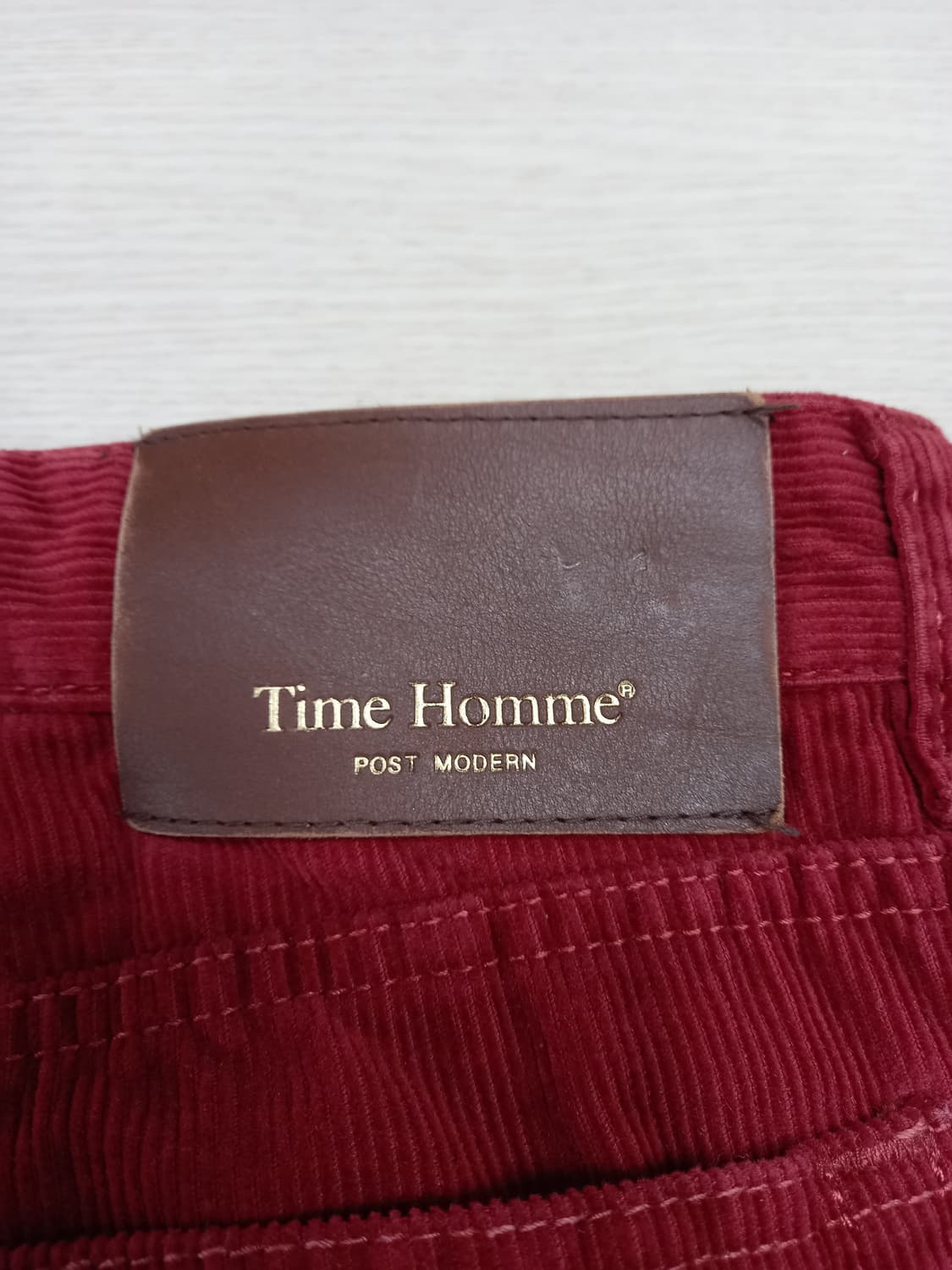 35 빈티지 TIME 코듀로이 와이드 면바지 버건디 35-229 상품이미지4