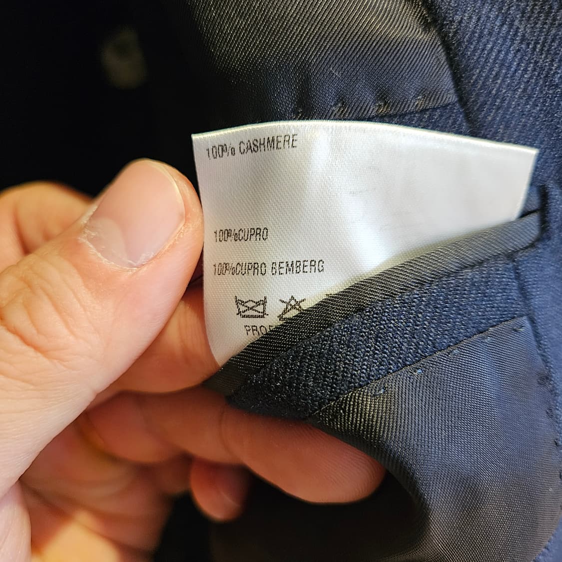 Caruso 캐시미어 100% 네이비 자켓 / 105~110 상품이미지8