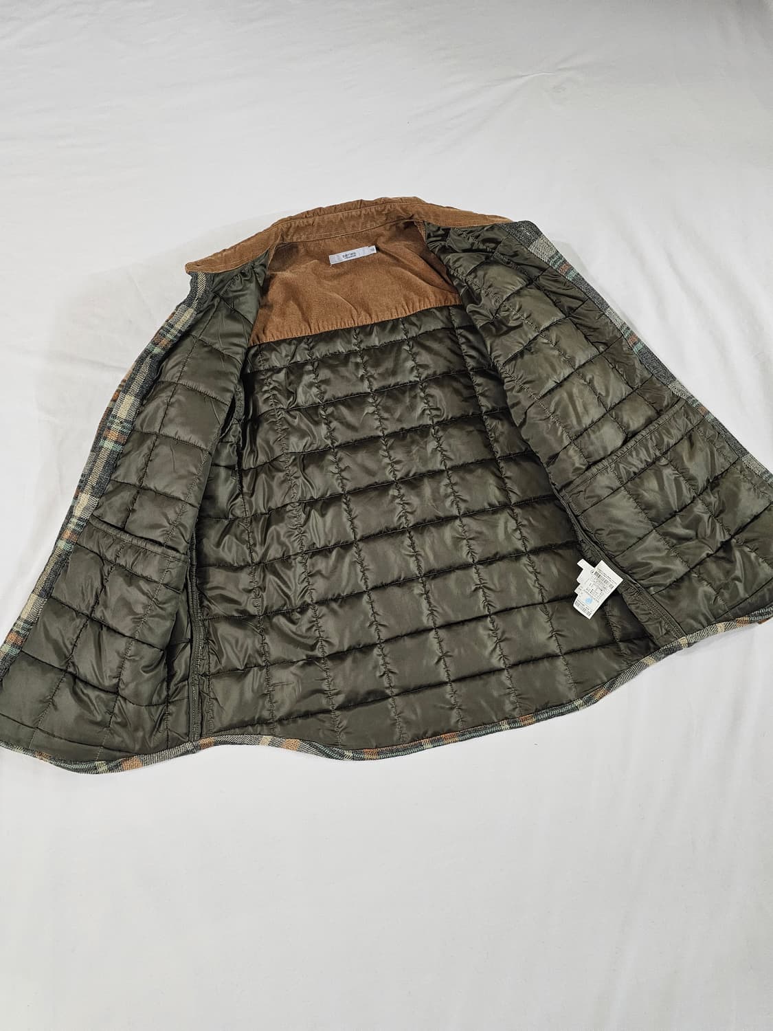 [110,XXL] series 코오롱 시리즈 코듀로이 체크 패딩 셔츠 상품이미지7