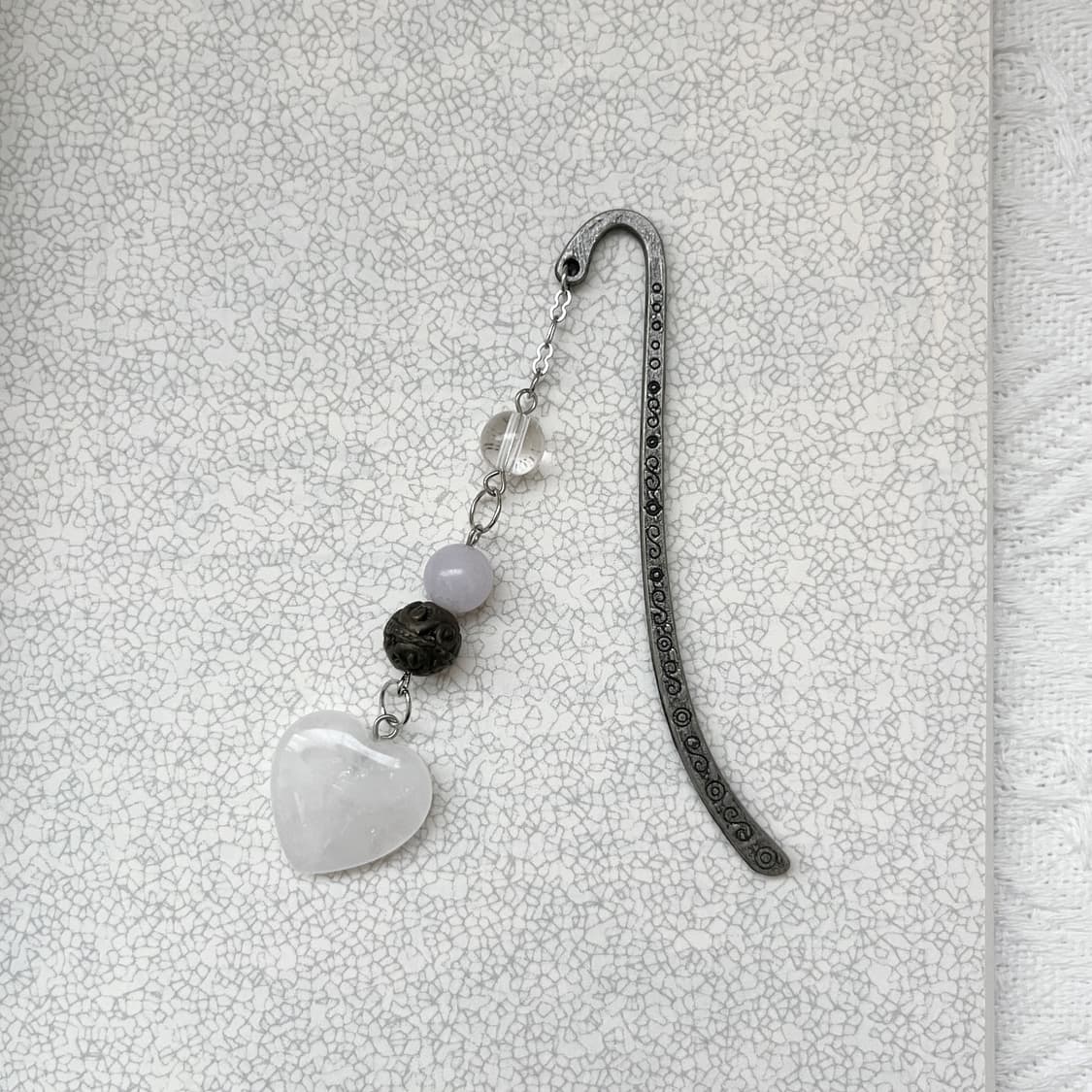 ⊰love drop⊱ bookmark 하트 원석 책갈피 상품이미지1