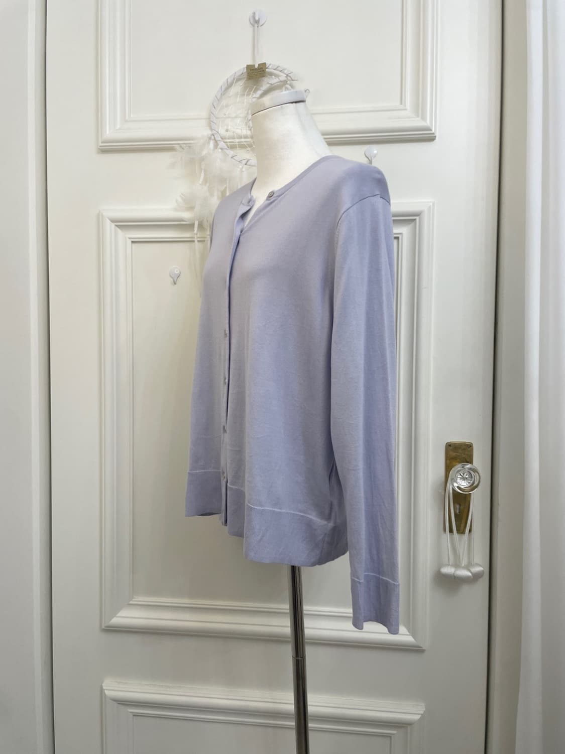 blueberry button point soft cardigan 상품이미지2