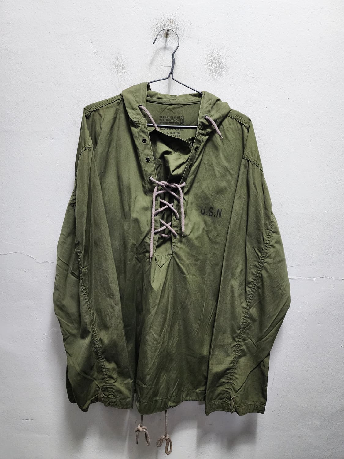 1970s ww2 미군 WYNN U.S.N 밀리터리 덱 파카 상품이미지1