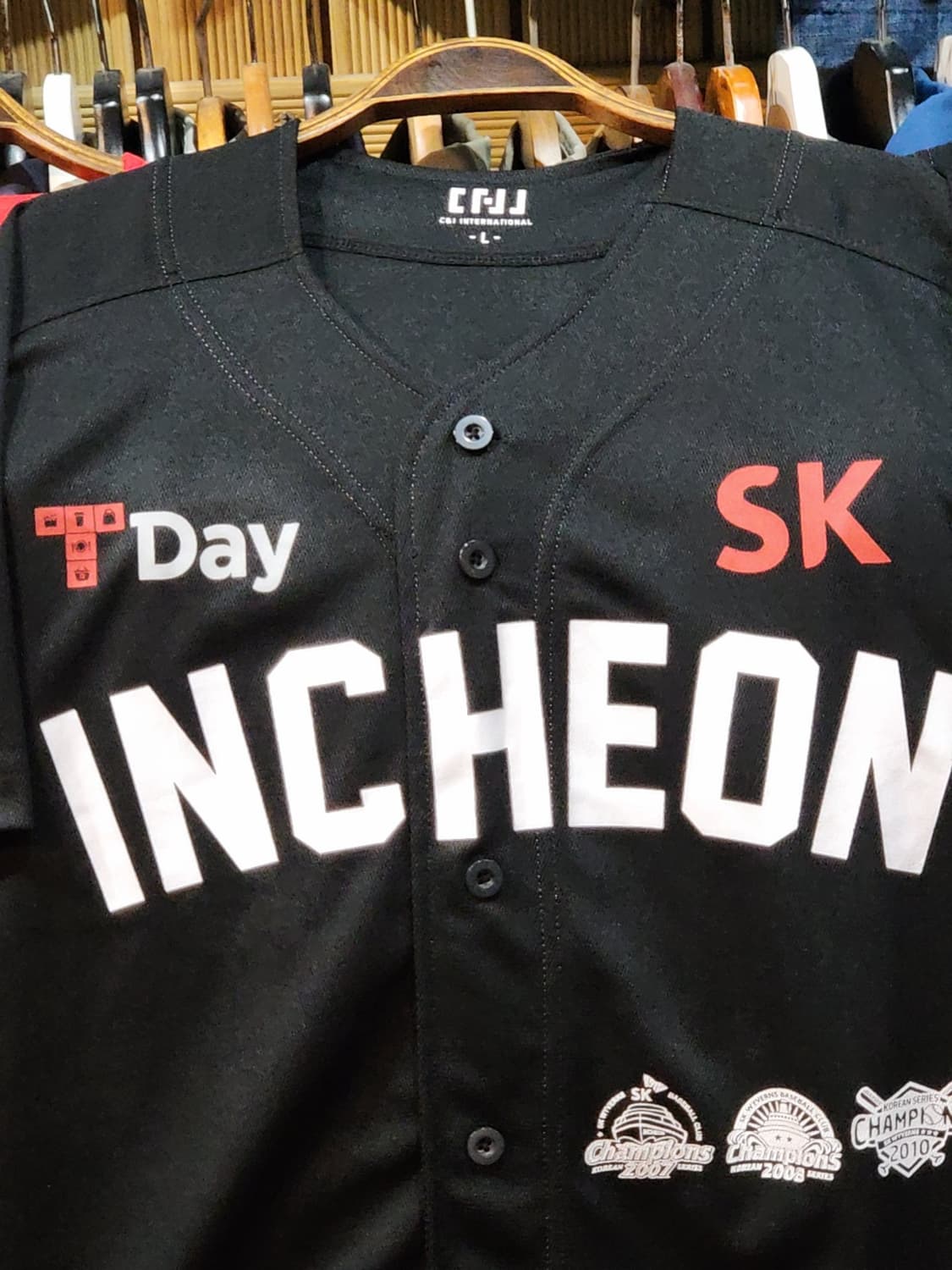 (XL) SK 와이번스 유니폼 블랙 챔피온 우승기념 노수광 야구져지  상품이미지2