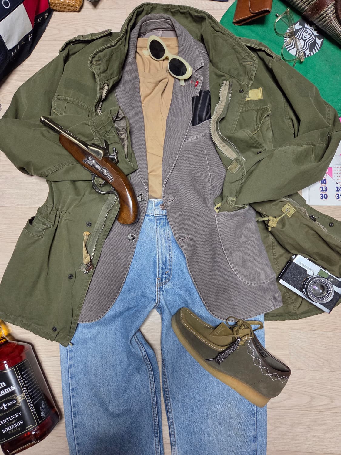 (ITALY)MULISH PREMIUM 블레이저 자켓 빈티지워싱 상품이미지3