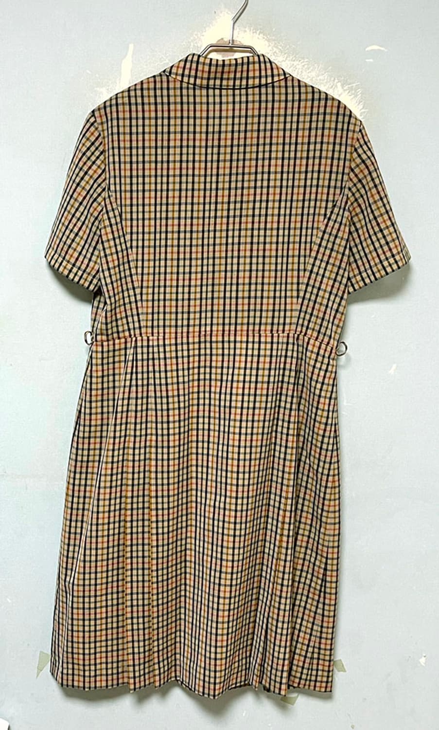 DAKS 닥스 여자 원피스 견 체크 시원한 반팔 캐주얼 M 95 66 상품이미지2