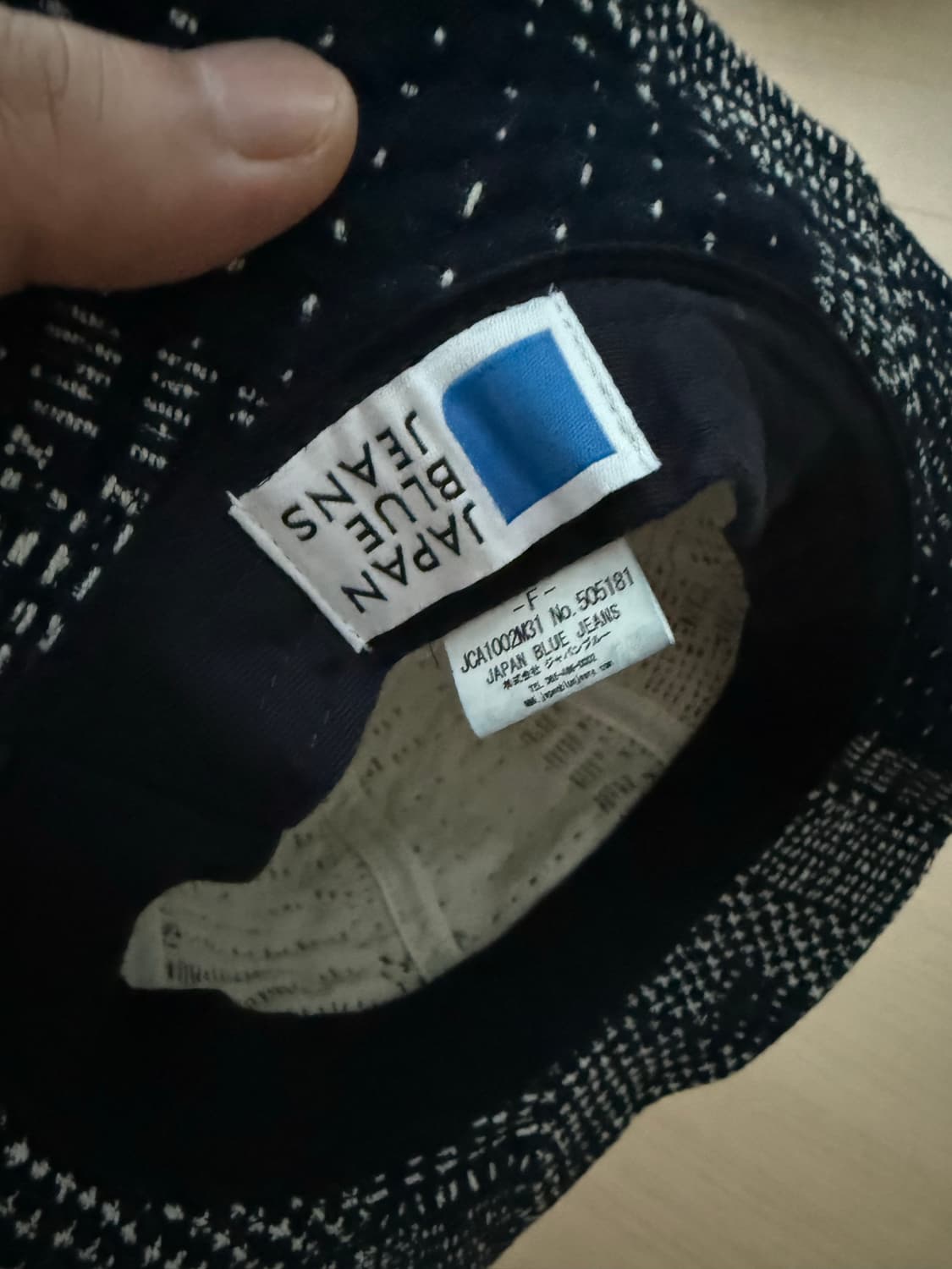 제팬블루진 사시코 보로 버킷햇 상품이미지2