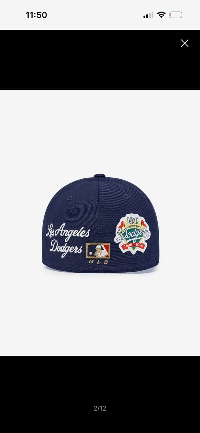 MLB 시그니처 패치 스트럭쳐 볼캡 LA (Navy) 상품이미지1