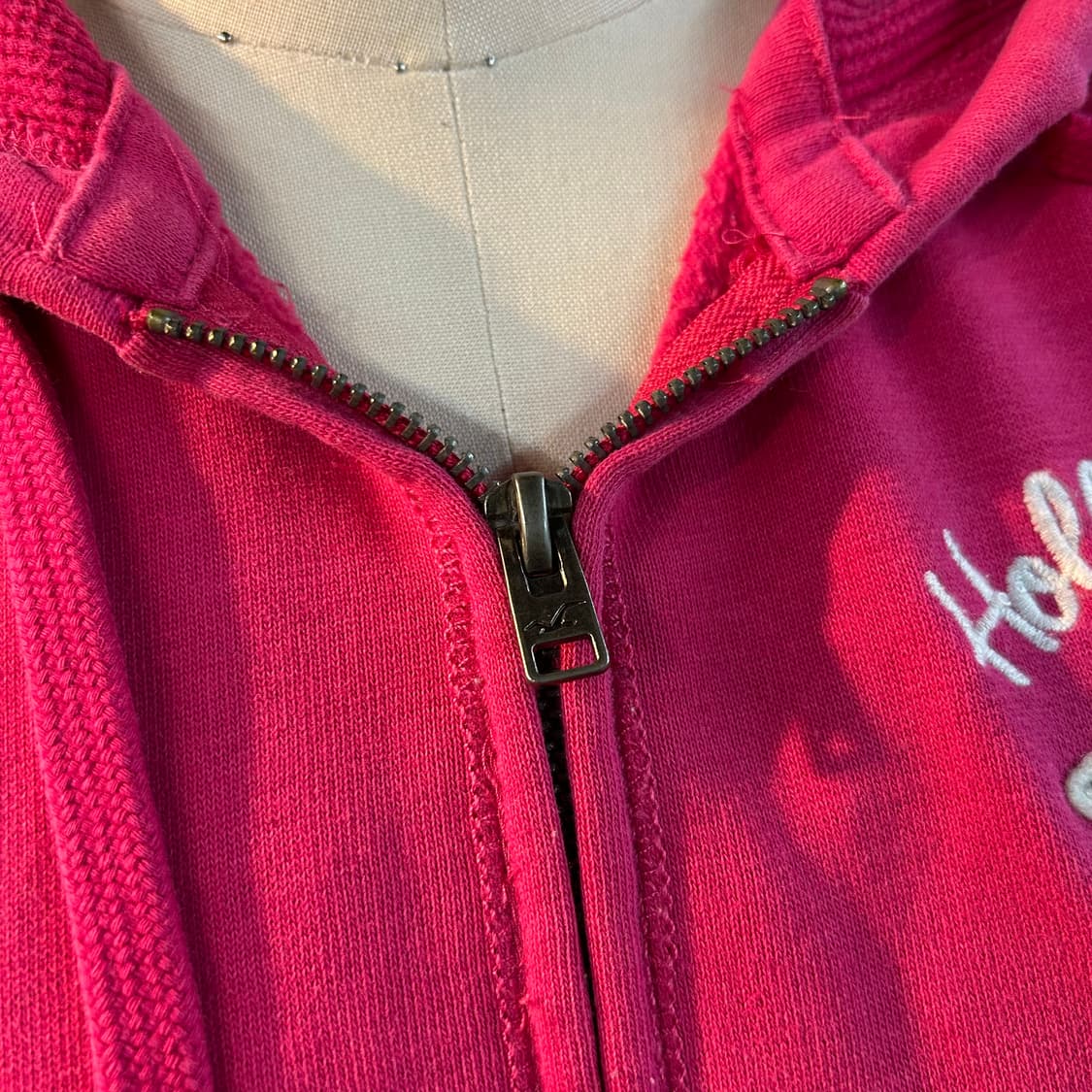 Hollister Pink Zip-Up Hoodie 상품이미지4