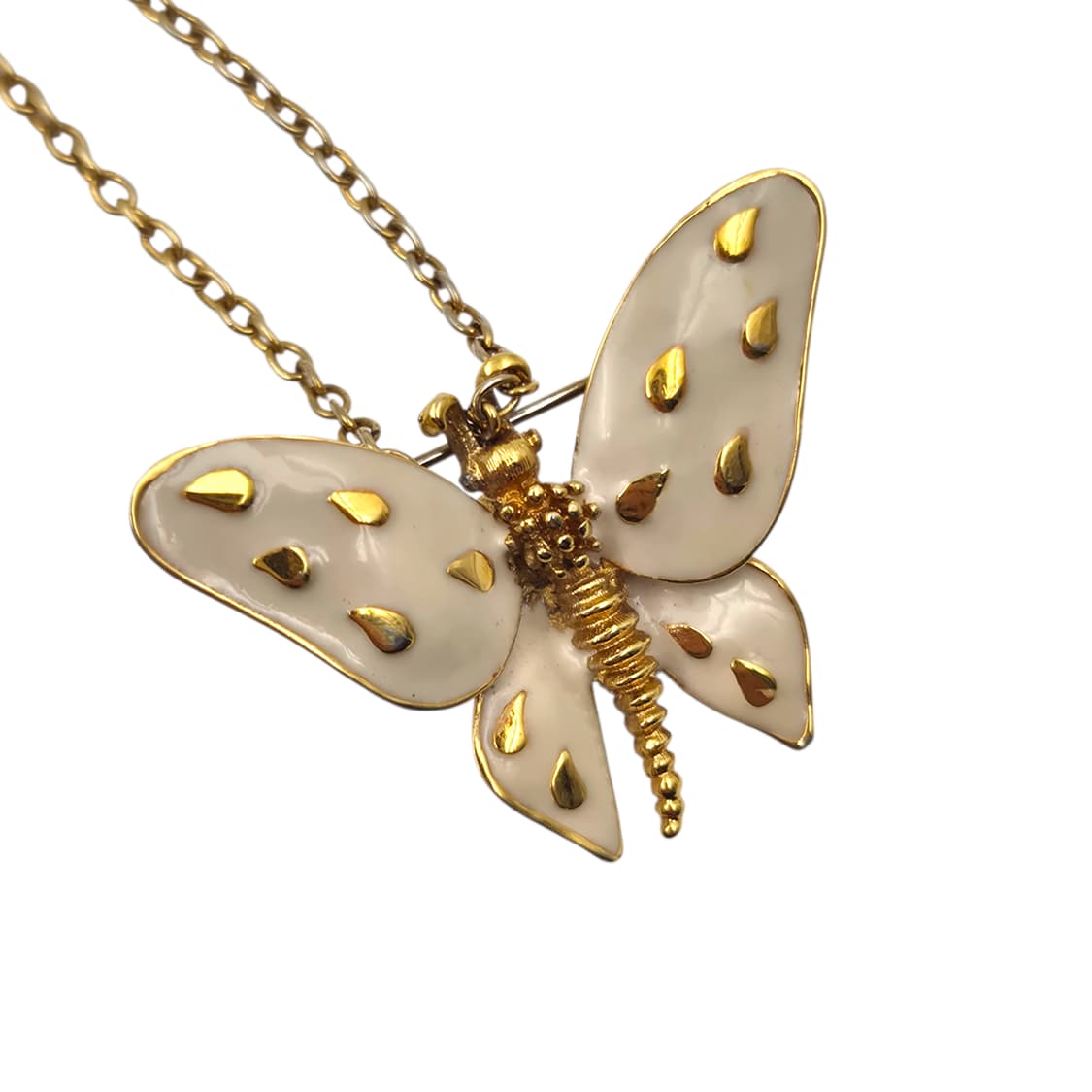 80s 캐나다 도란 나비 요정 브로치 목걸이 상품이미지3