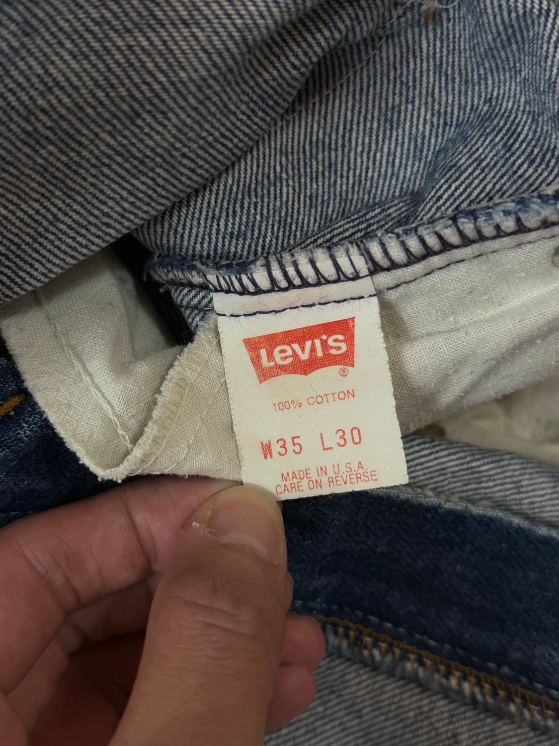 90's USA Made 리바이스 517 오렌지탭 리바이스 중청 부츠컷 상품이미지9
