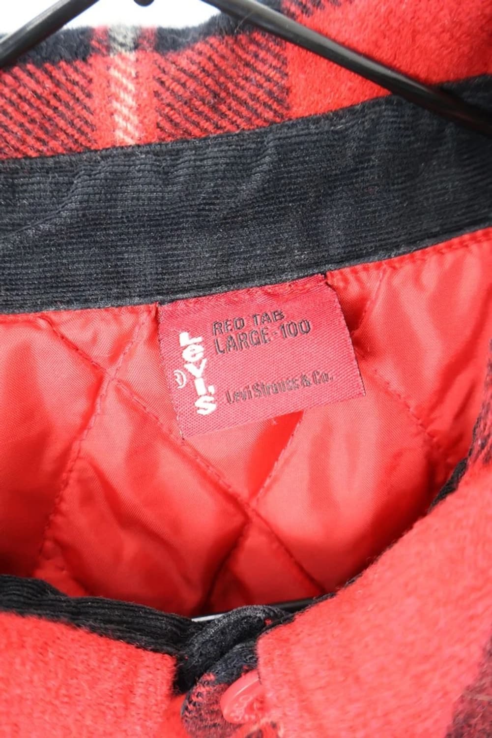 Levi’s Red Check Quilted Shirt Jacket 상품이미지5