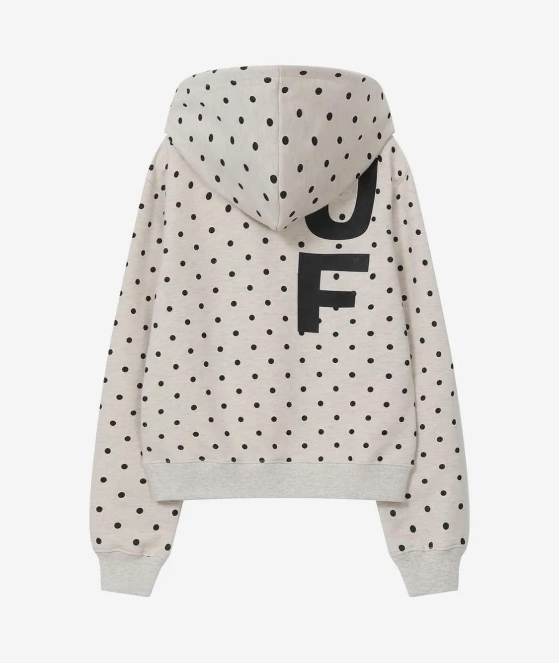 바우프 B logo 슬림핏 후드 티셔츠 [도트 오트밀] 상품이미지2