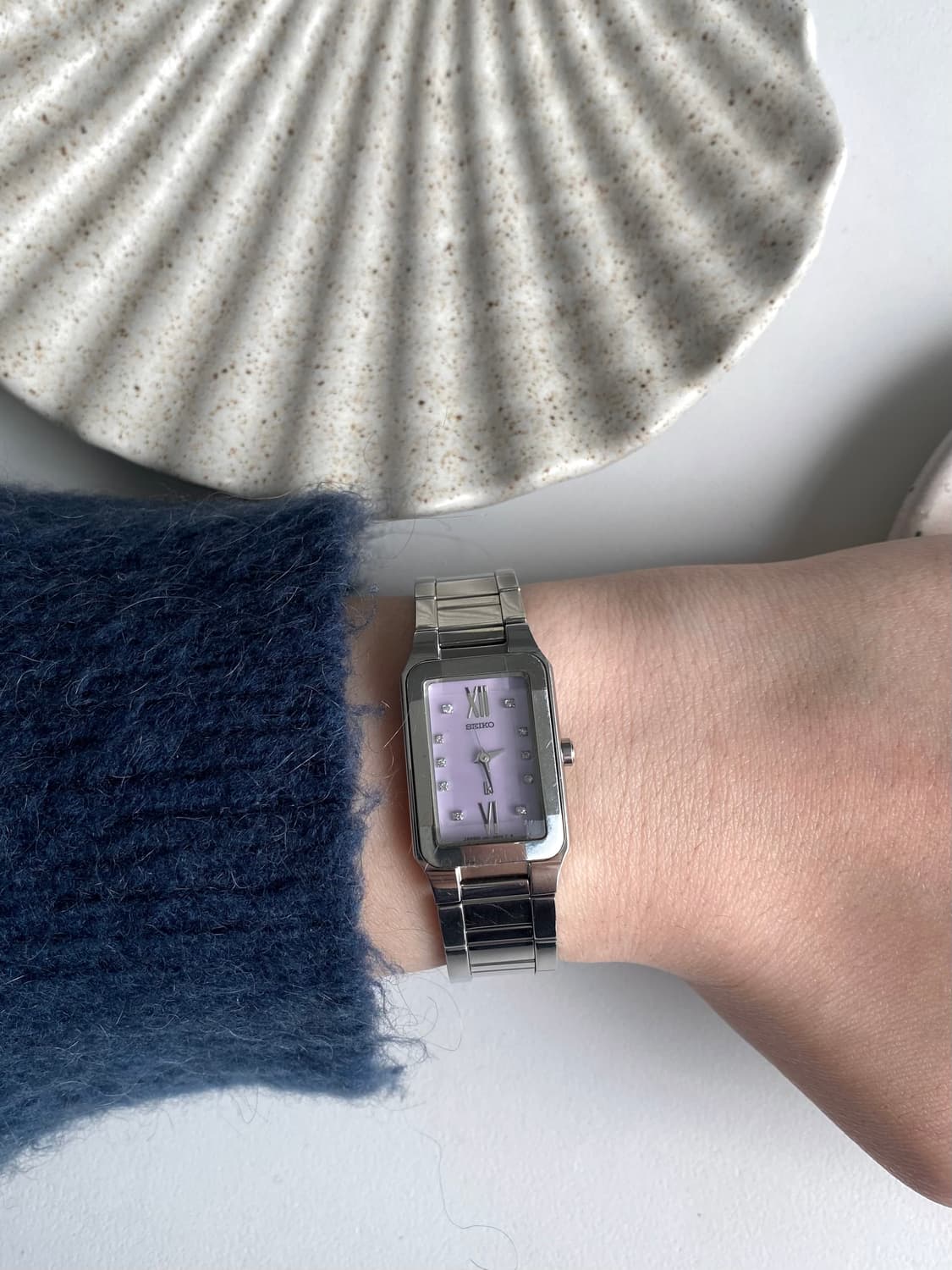 Seiko 세이코 lk 루키아 스퀘어 큐빅 쿼츠 퍼플 상품이미지10
