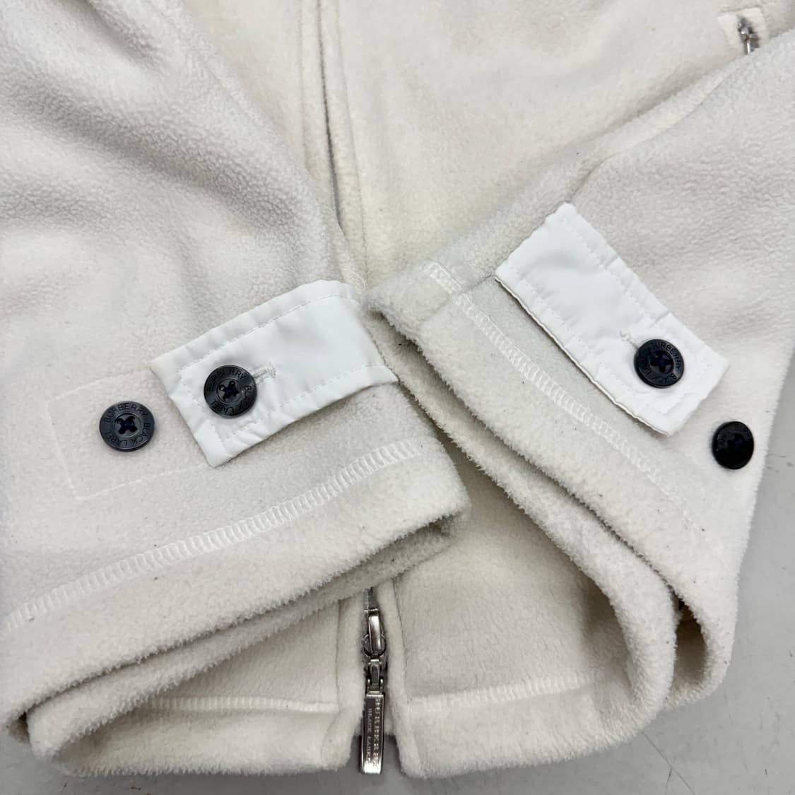 버버리 제팬 블랙라벨 투웨이 플리스 자켓 화이트 상품이미지6