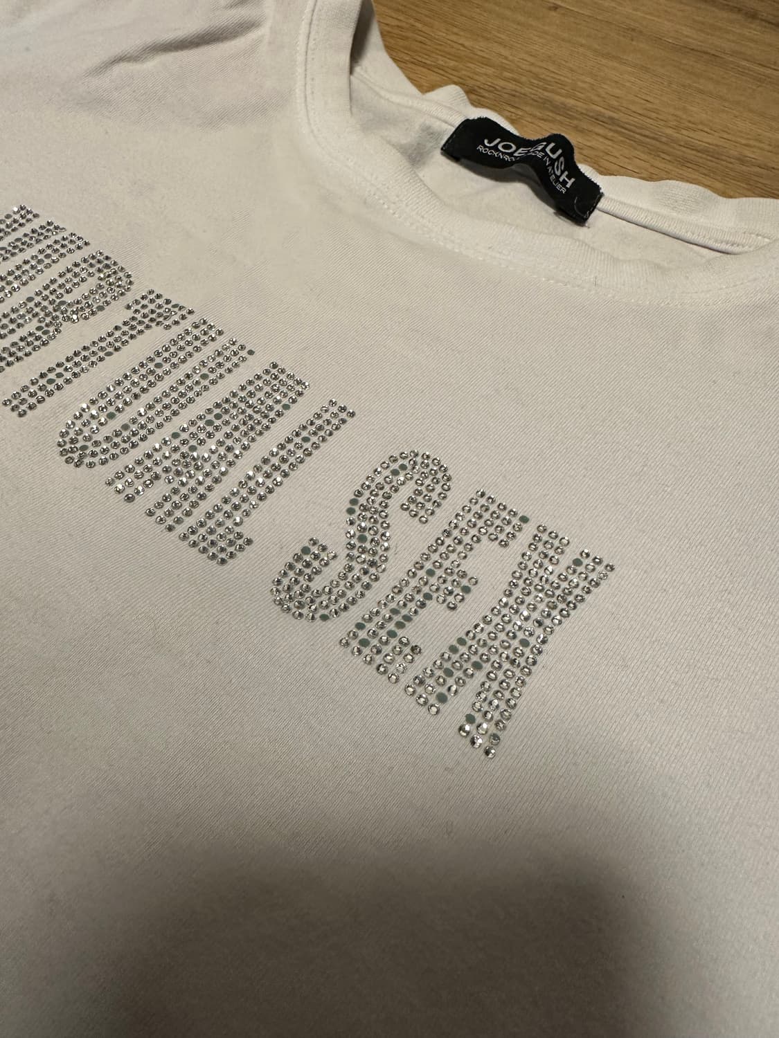Joegush 라인 스톤 티셔츠 상품이미지1