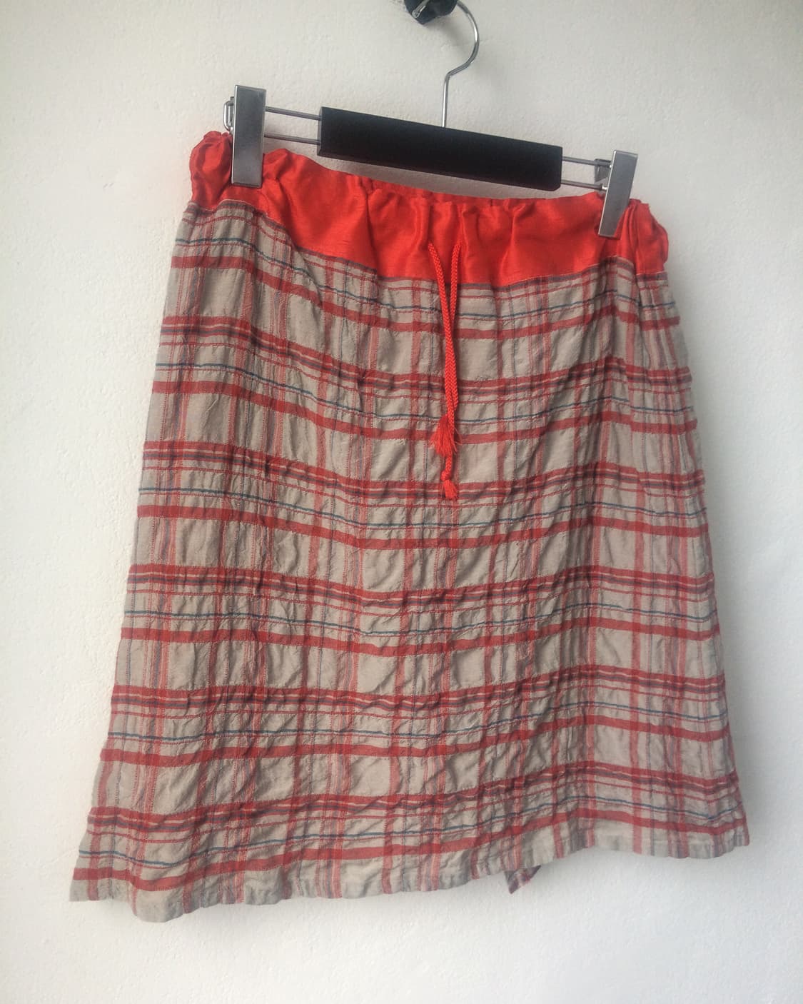 Check pattern mini skirt 상품이미지4
