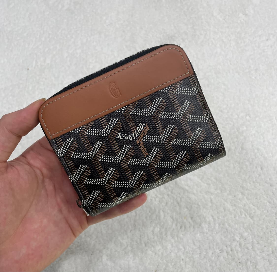 [ S+급 ] 고야드 마티뇽 반지갑 블랙 브라운  상품이미지2