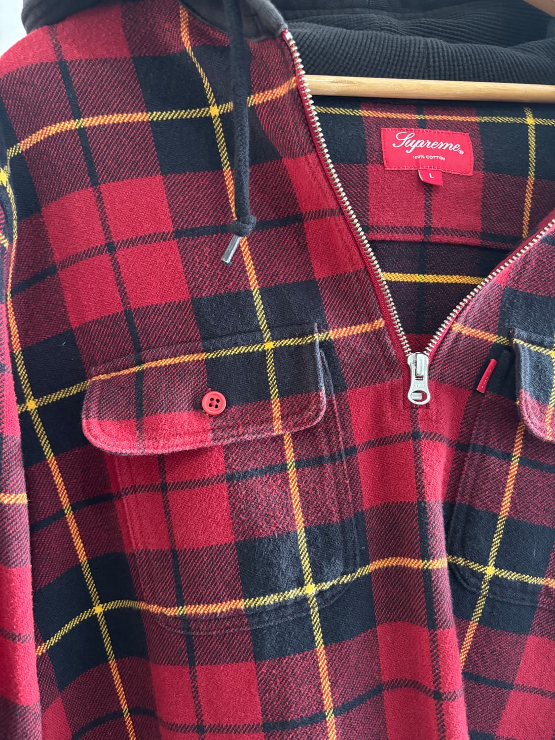 Supreme 슈프림 써멀 후디드 타탄체크 아노락 플란넬 상품이미지3