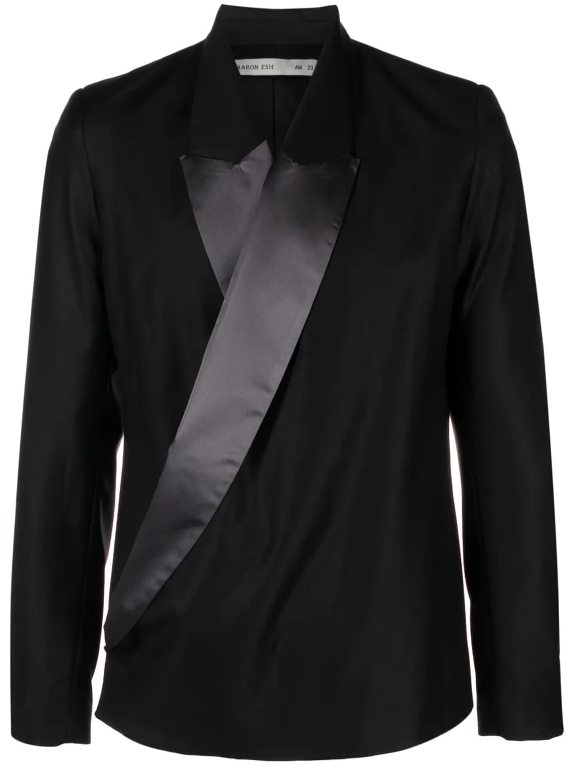 애런 애쉬 블랙 로우 라펠 블레이저 상품이미지3